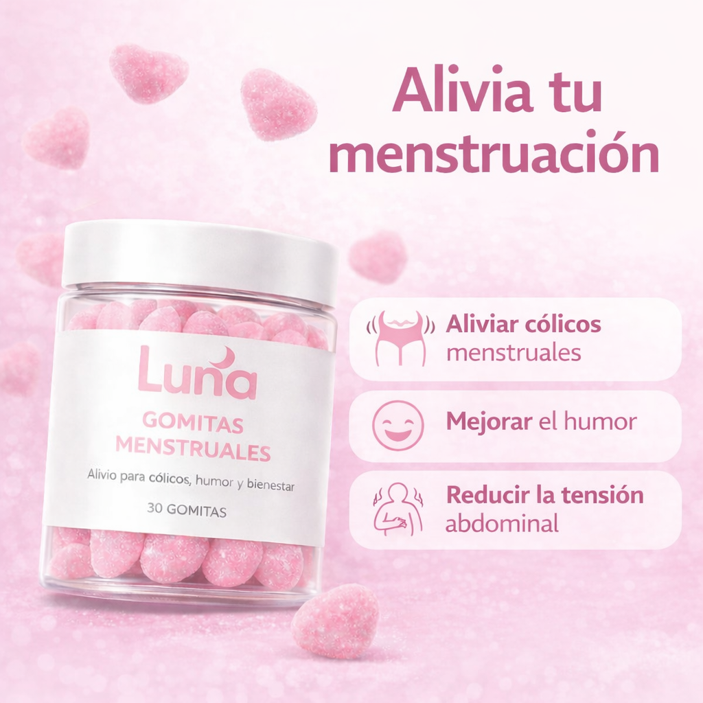 Gomitas LUNA para el dolor menstrual